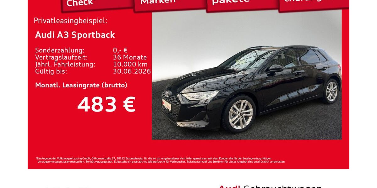 Audi A3 8.595 km 35.950 &euro; Hamburg 22529