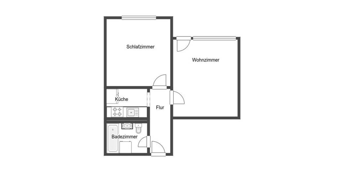 Etagenwohnung Mainz Marienborn - 2 Zimmer, 48 m&sup2;, 180.000&euro; | Angebot:25532684