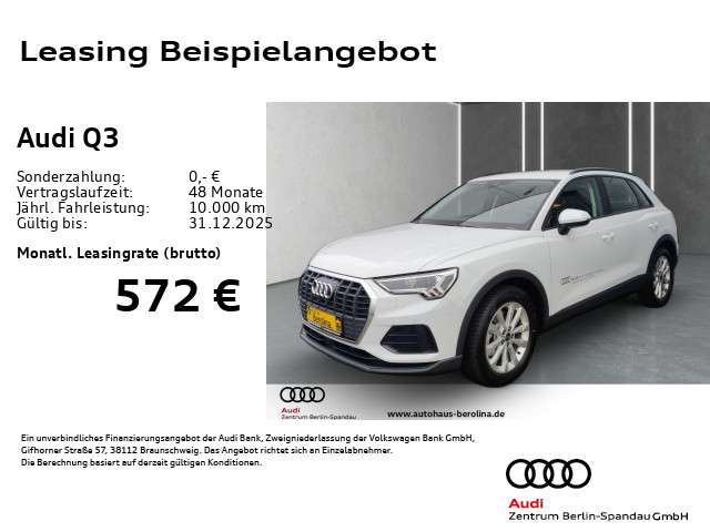 Audi Q3 1.500 km 44.444 &euro; Berlin 13581