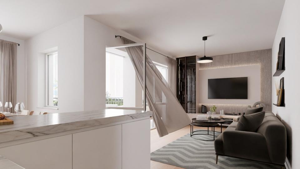 Neubau 3-Raumwohnung 90 m², EG mit Garten und DG mit großTerrasse 3 zimmer