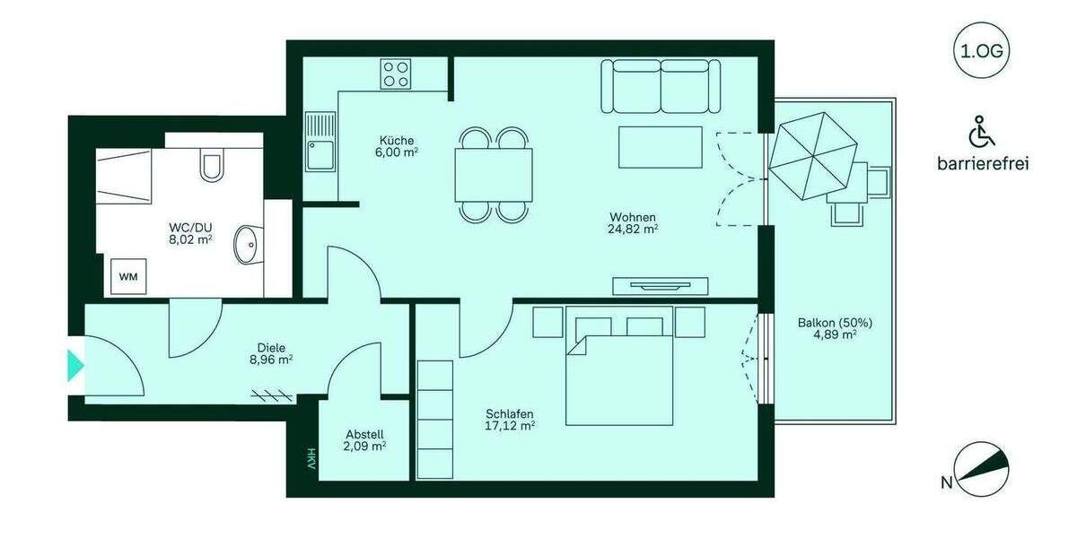 Etagenwohnung Zossen Finkenherd - 2 Zimmer, 71 m&sup2;, 254.900&euro; | Angebot:25938914