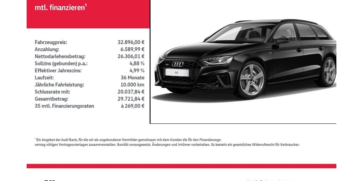 Audi A4 78.484 km 32.896 &euro; Mühlhausen/Thüringen 99974