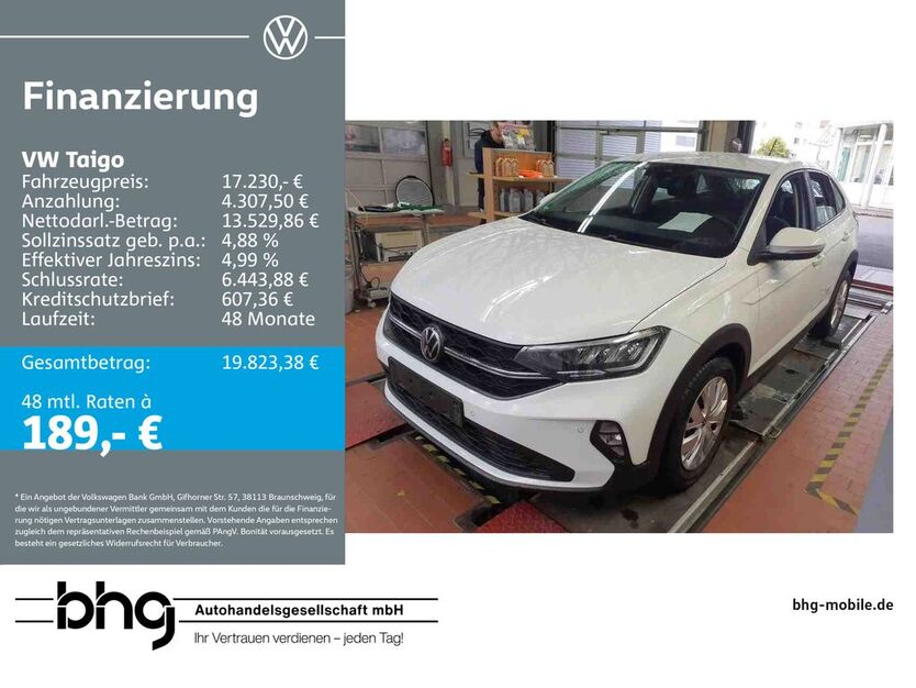 VW Taigo 30.291 km 17.230 € Reutlingen 72770