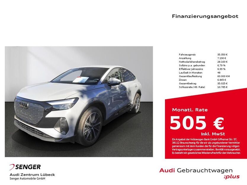 Audi Q4 e-tron 34.500 km 35.350 € Lübeck 23556