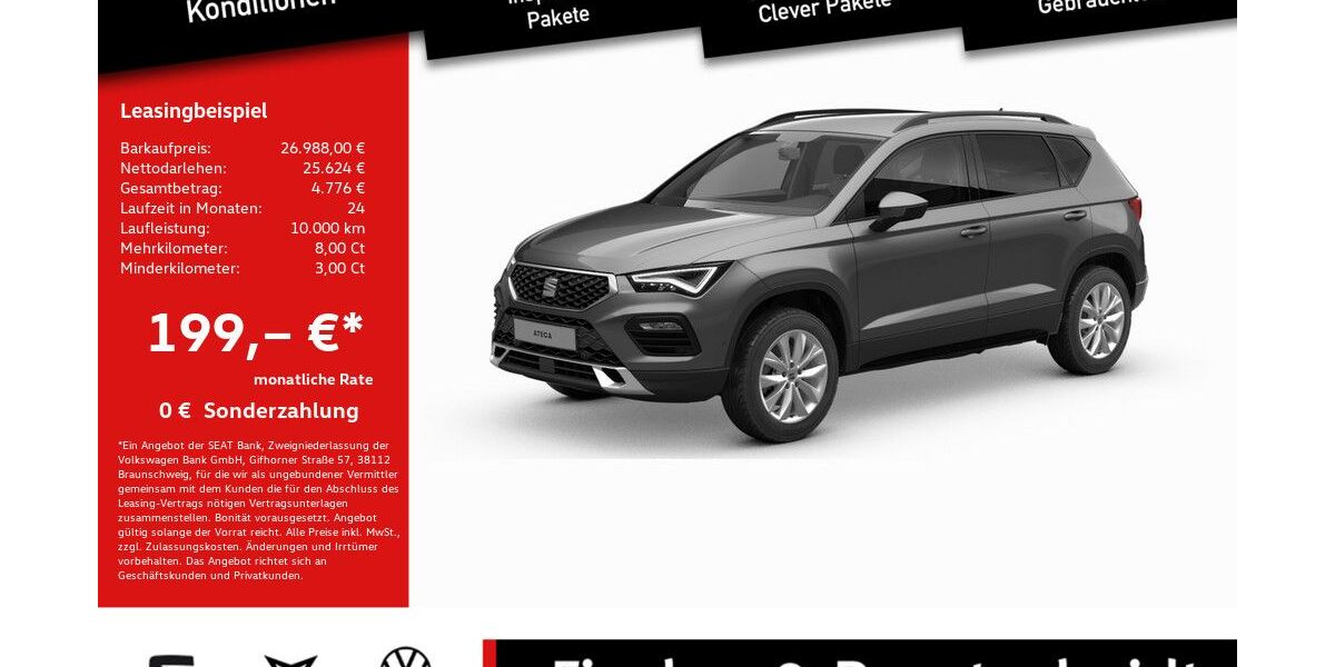 Seat Ateca 21.631 km 26.988 &euro; Lohmar 53797