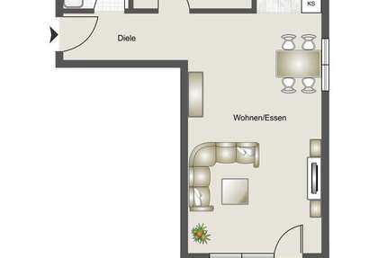 Wohnung zum Mieten in Schöntal -Oberkessach 775 € 63.5 m² 2 zimmer