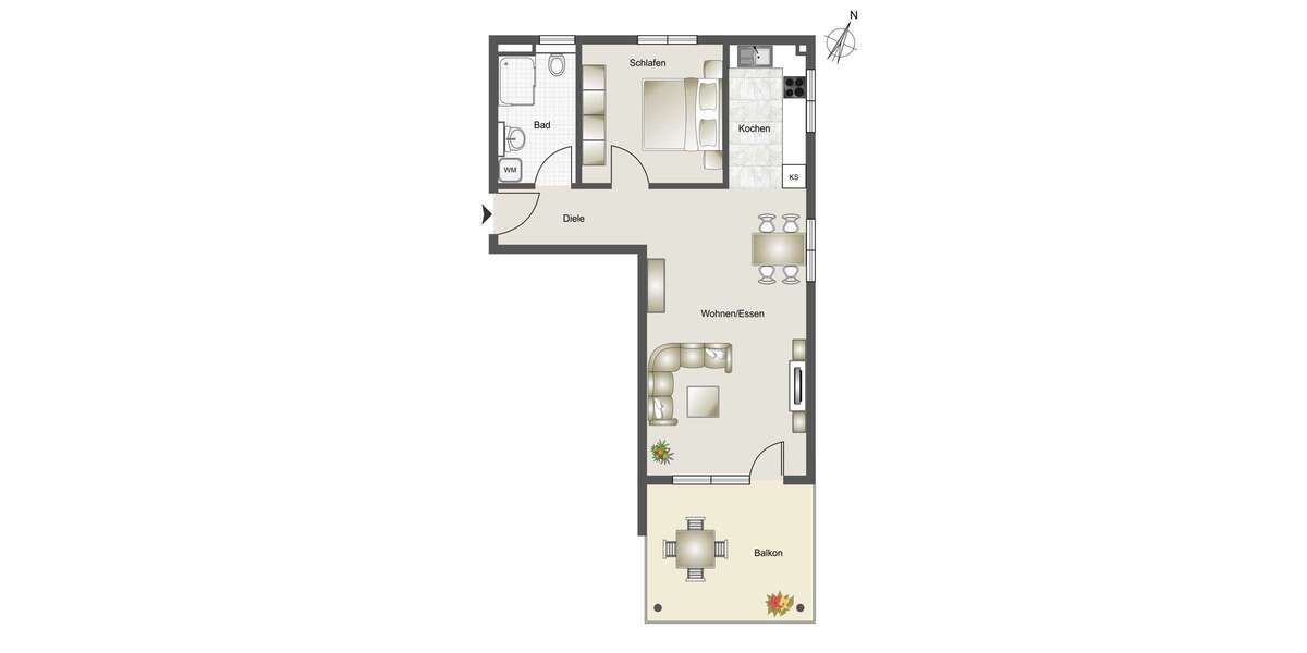 Wohnung zum Mieten in Schöntal -Oberkessach 775 € 63.5 m² 2 zimmer