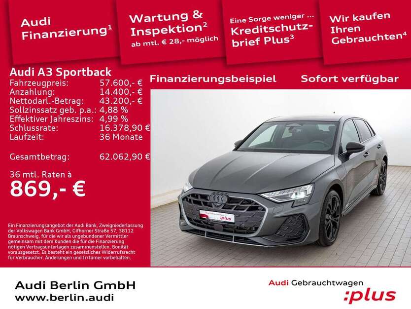 Audi A3 6.001 km 57.600 € Berlin 12489