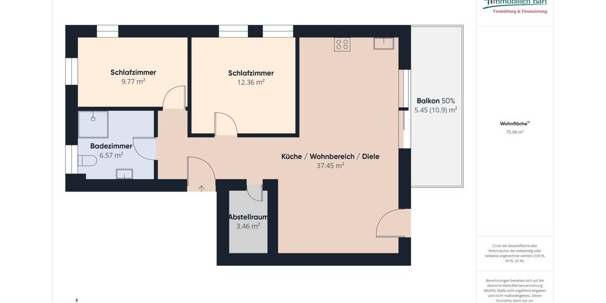 Etagenwohnung Mettlach / Orscholz Orscholz - 3 Zimmer, 76 m&sup2;, 278.800&euro; | Angebot:25728621