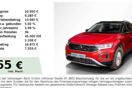 VW T-Roc 26.426 km 20.950 &euro; Köthen 06366