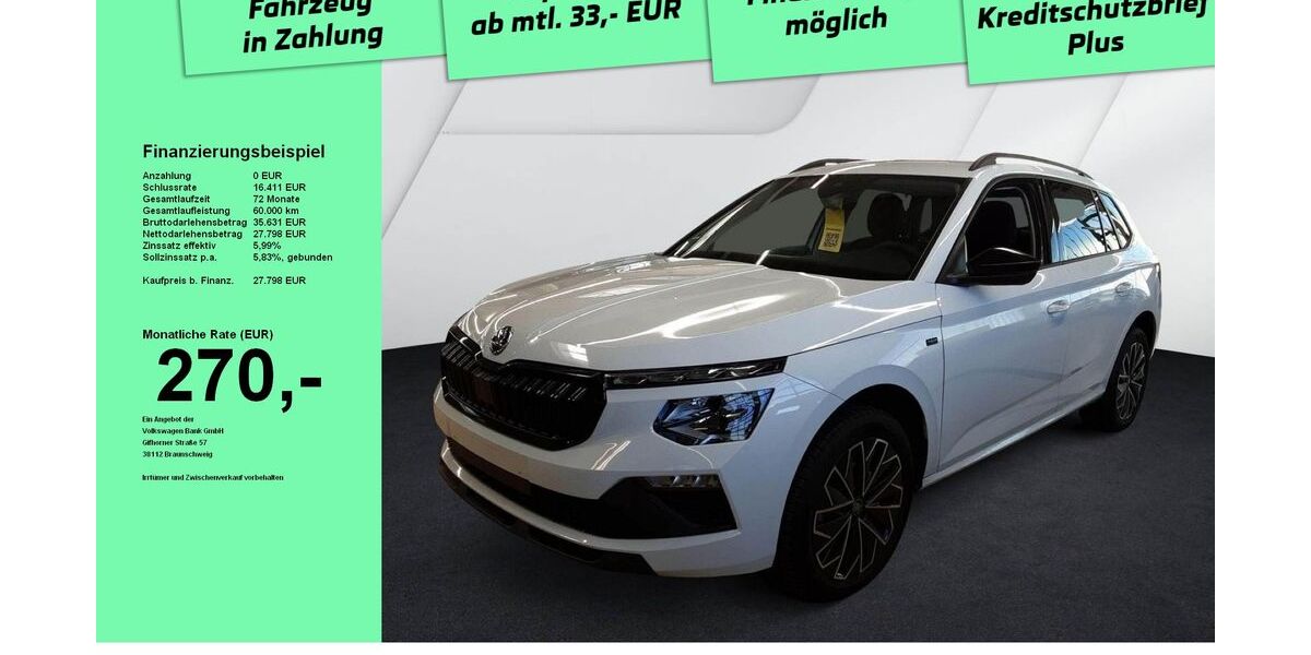 Skoda Kamiq 14.665 km 27.590 &euro; Immenstadt 87509