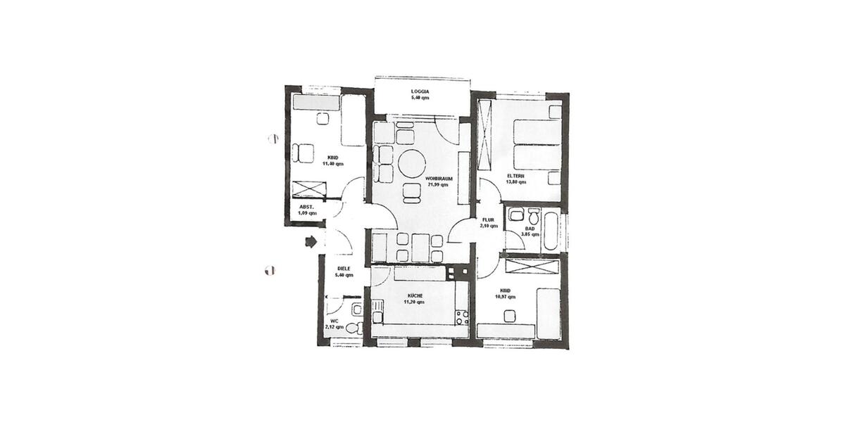 Etagenwohnung Marsberg - 4 Zimmer, 89 m&sup2;, 106.000&euro; | Angebot:27260052