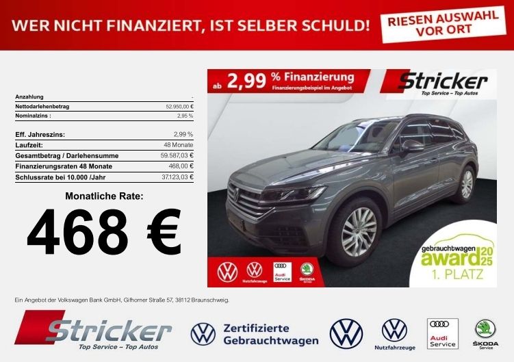 VW Touareg 18.596 km 52.949 € Horn-Bad Meinberg 32805