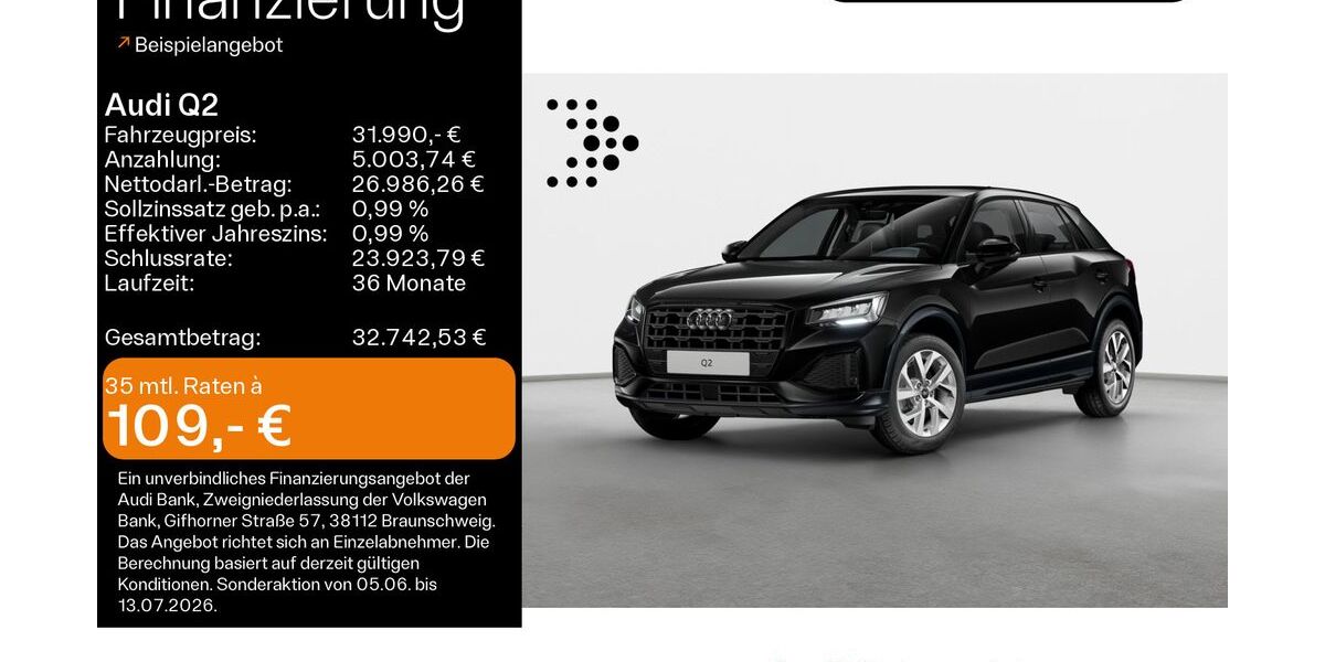 Audi Q2 11.248 km 31.990 &euro; Haßfurt 97437