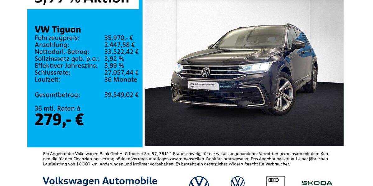 VW Tiguan 36.833 km 35.470 &euro; Leipzig 04277
