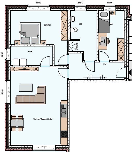 Dachgeschoßwohnung Papenburg - 3 Zimmer, 94 m&sup2;, 990&euro; | Angebot:26547796