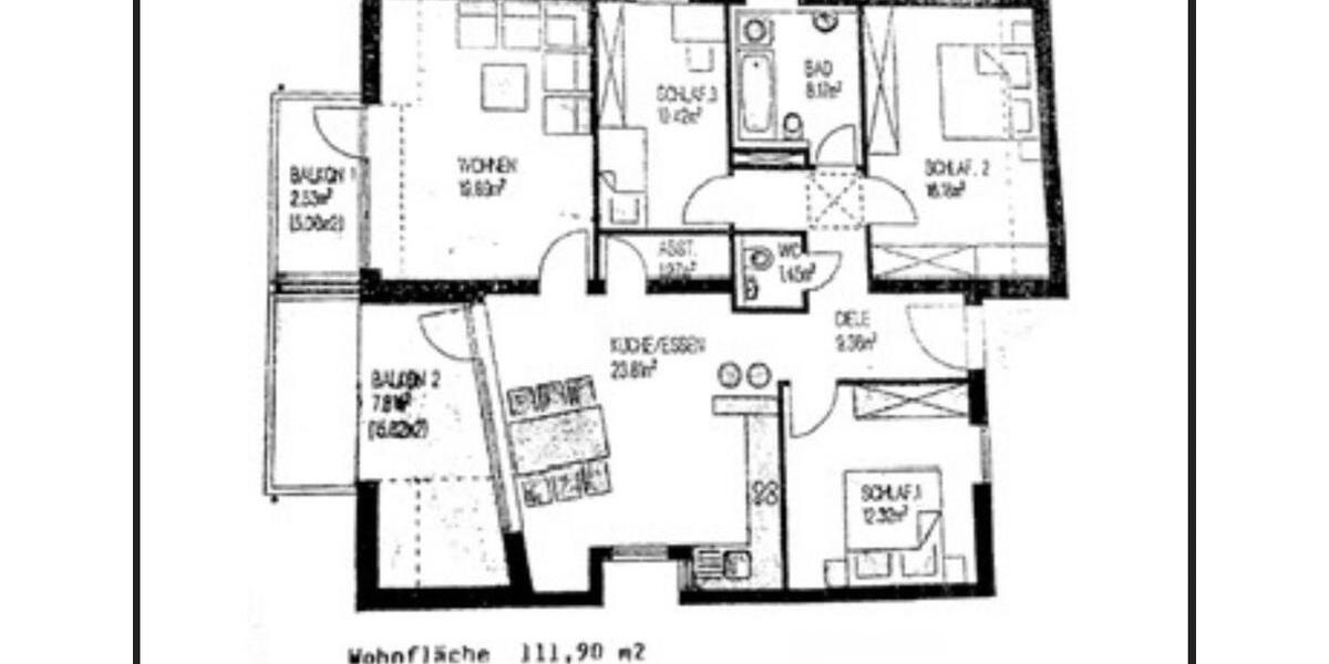 Etagenwohnung Kaufbeuren - 4 Zimmer, 112 m&sup2;, 440.000&euro; | Angebot:27016211