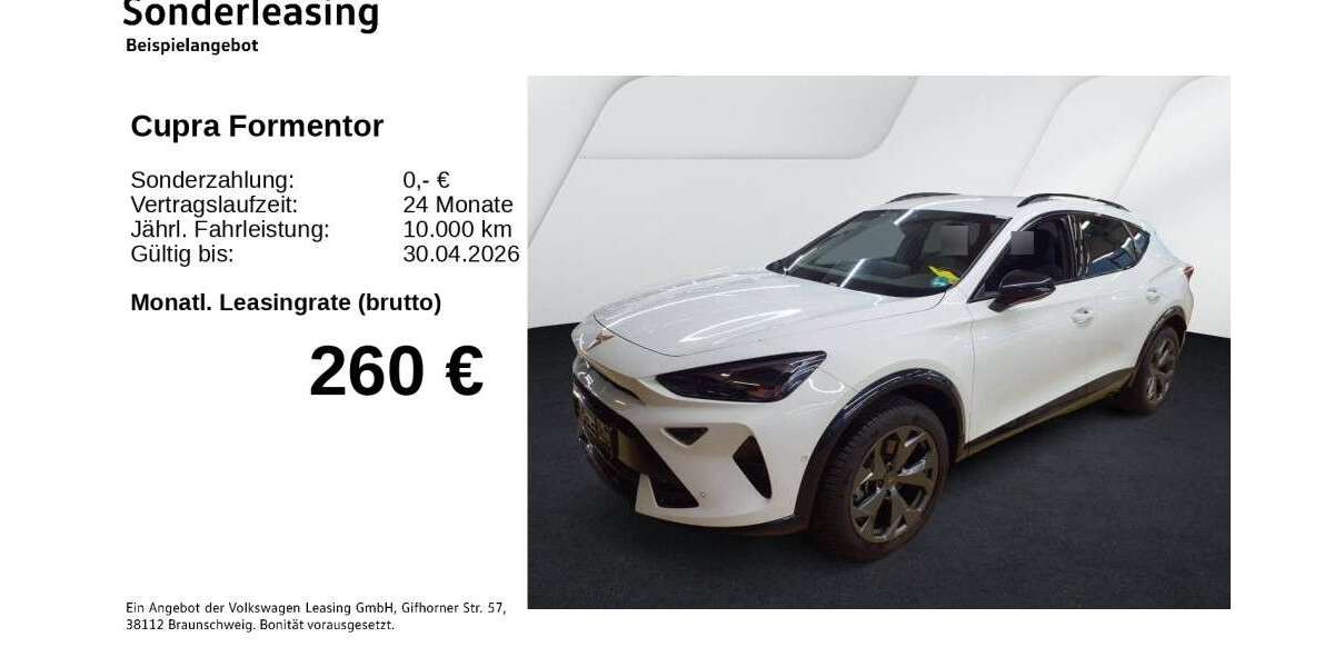 Cupra Formentor 14.110 km 32.690 &euro; Gifhorn 38518
