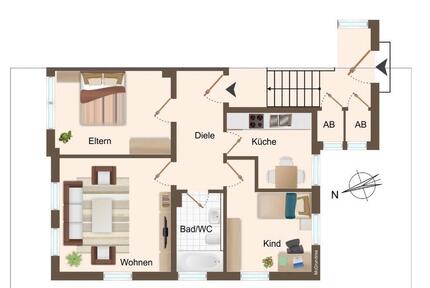 3-RaumWohnung in 01809 Heidenau inkl Stellplatz