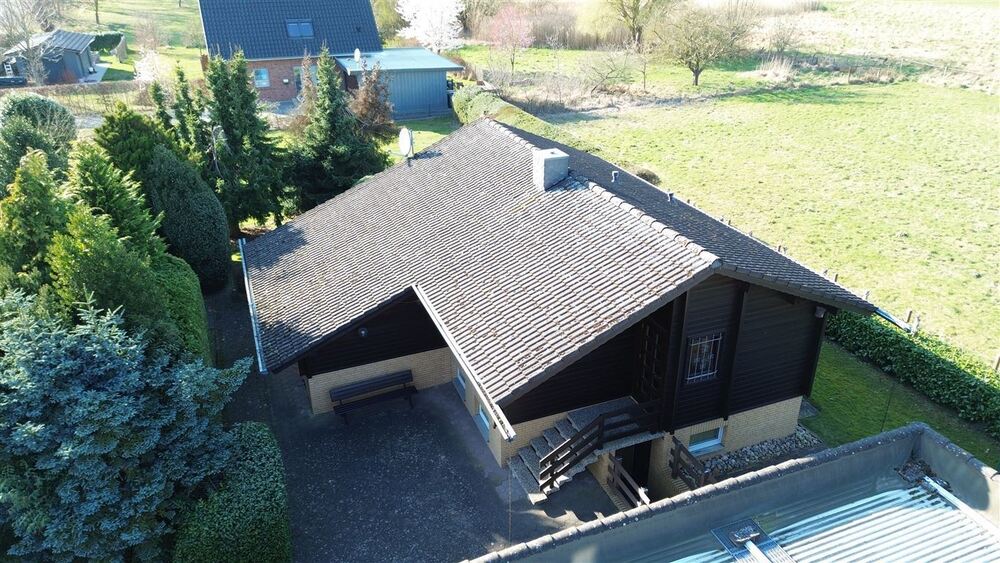 Charmantes Blockbohlenhaus mit Sonnenterrasse mit tollem Weitblick u. einer beheizbaren Vollkeller. - Bauernhaus, Landhaus Steyerberg | Angebot:26041445