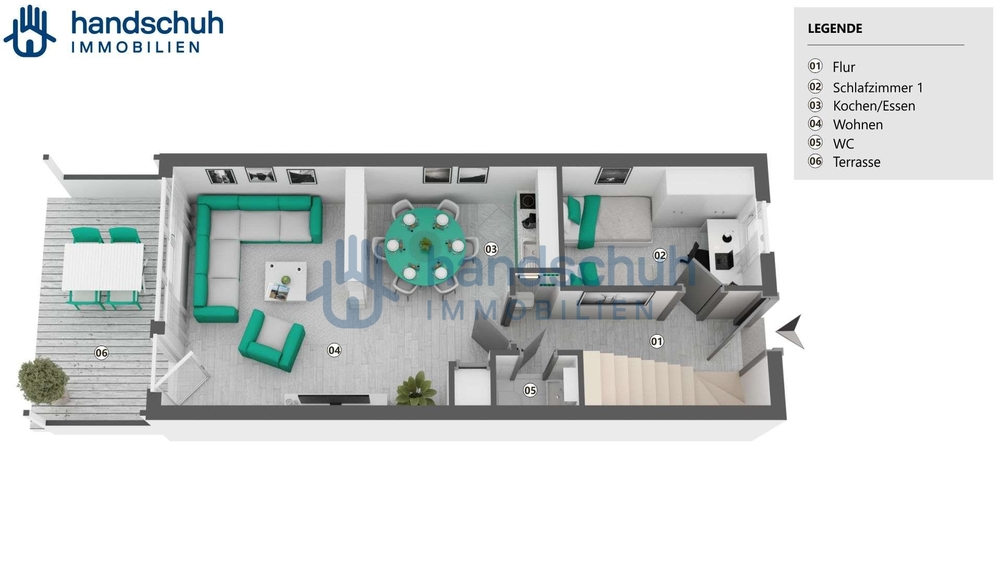 Reihenendhaus mit unverbaubarem Ausblick. Kein Erbbaurecht und großem Grundstück - Reihenendhaus Stromberg | Angebot:26350896