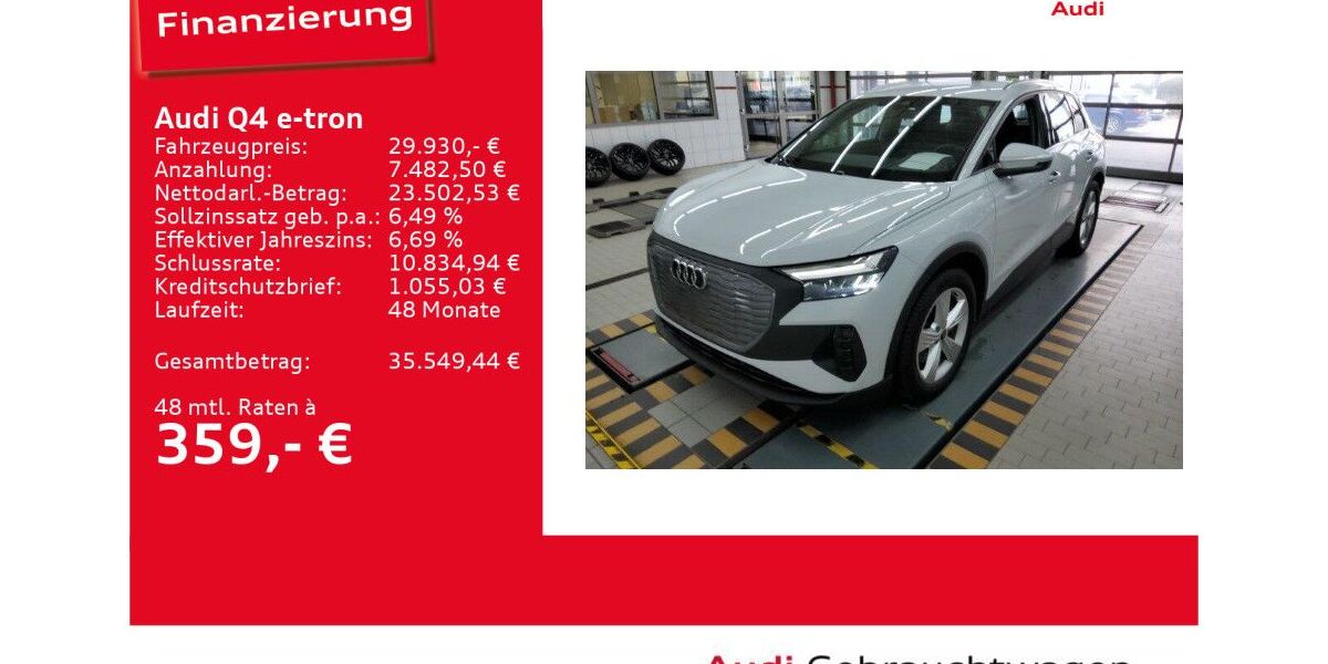 Audi Q4 e-tron 32.934 km 29.930 &euro; Ulm 89073