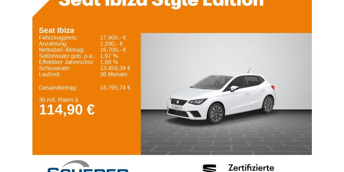 Seat Ibiza 22.263 km 17.900 &euro; Ludwigshafen 67063