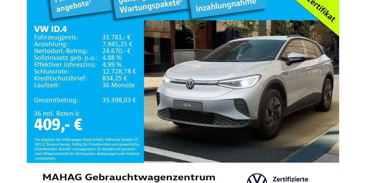 VW ID.4 13.261 km 31.781 € München 80935