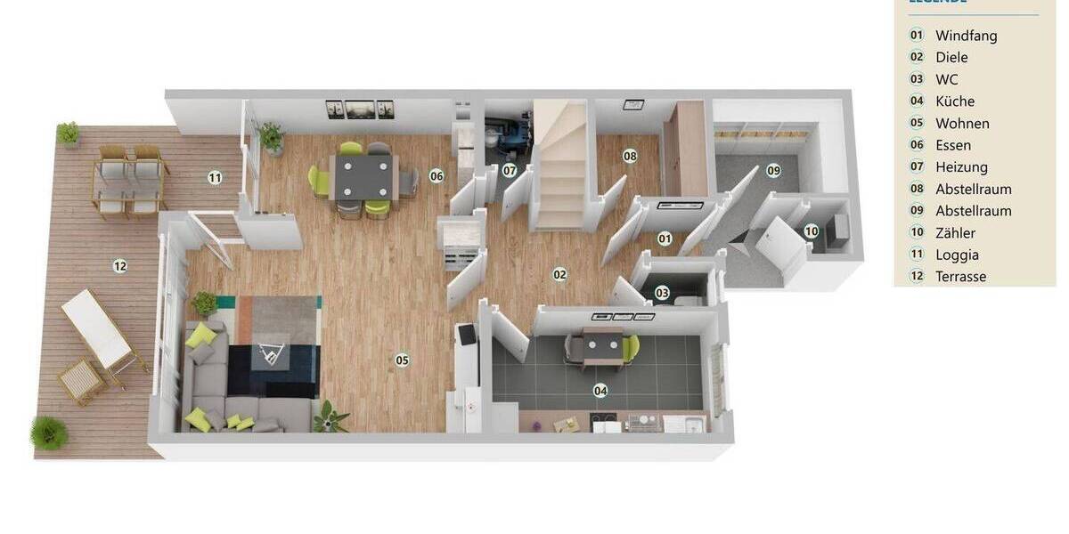 Reihenendhaus Gifhorn - 4 Zimmer, 99 m&sup2;, 245.000&euro; | Angebot:26092043
