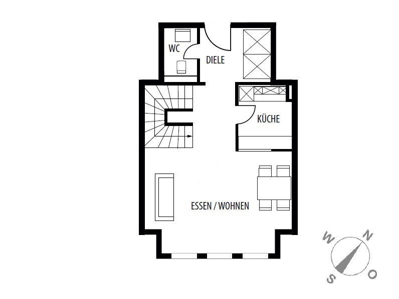 BESTE LAGE AM TELTOWKANAL! MAISONETTE MIT SÜD-BALKON! - Maisonettenwohnung Teltow Teltow | Angebot:24533058