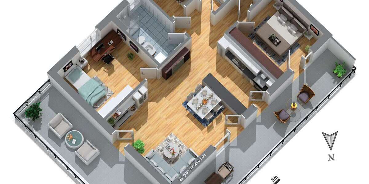 Etagenwohnung Kiel Ravensberg - 4 Zimmer, 115 m&sup2;, 2.020&euro; | Angebot:26963165