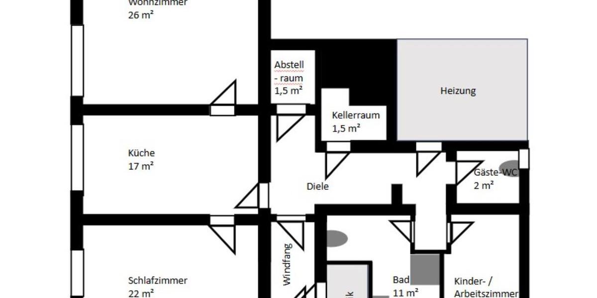 4-Zimmer-Wohnung mit Terrasse – Erstbezug nach Renovierung 4 zimmer