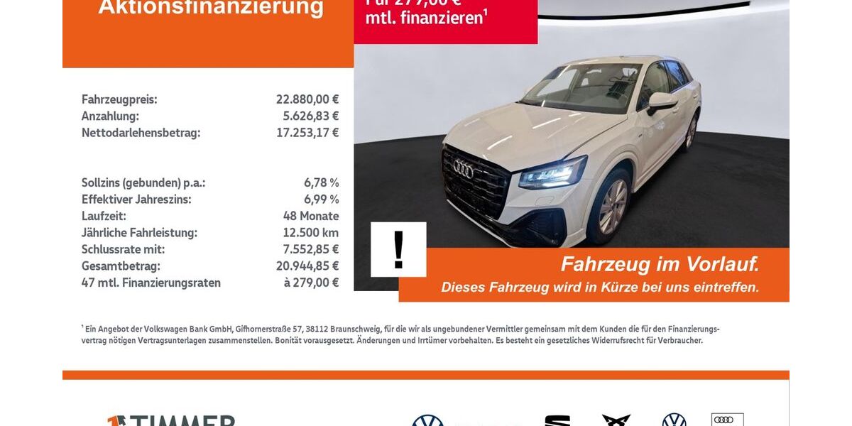 Audi Q2 94.531 km 22.880 &euro; Lingen 49808
