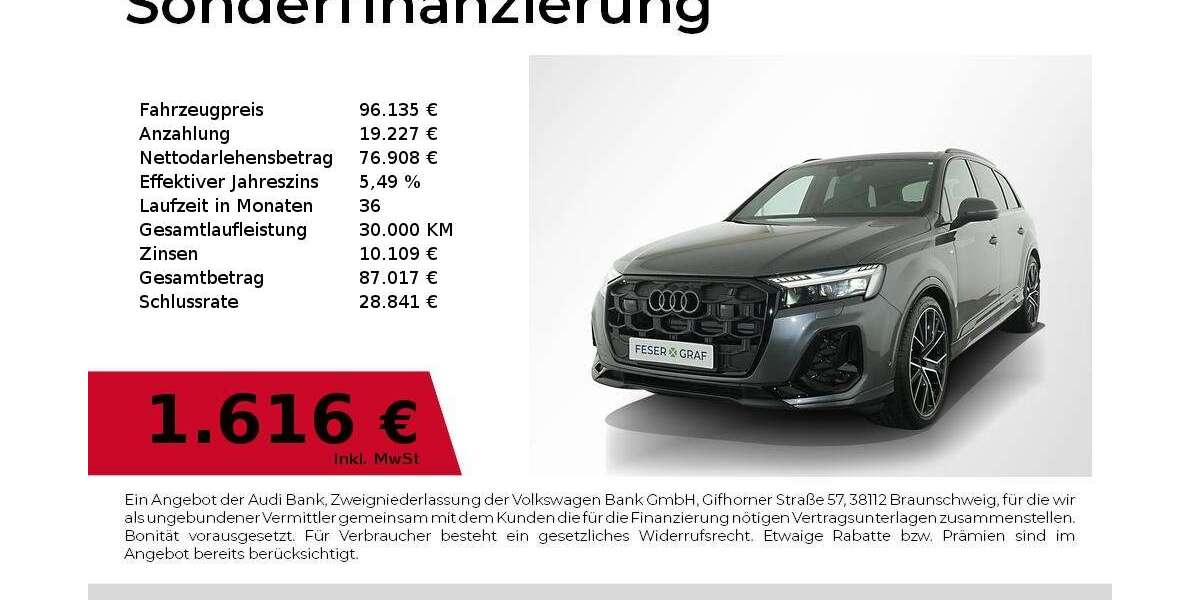 Audi Q7 5.000 km 96.134 &euro; Nürnberg 90441