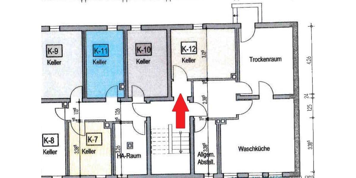Etagenwohnung Marburg Marbach - 3 Zimmer, 59 m&sup2;, 230.000&euro; | Angebot:26039346