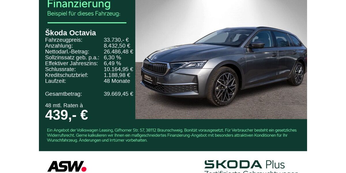 Skoda Octavia 27.800 km 32.490 &euro; Heilbronn 74076