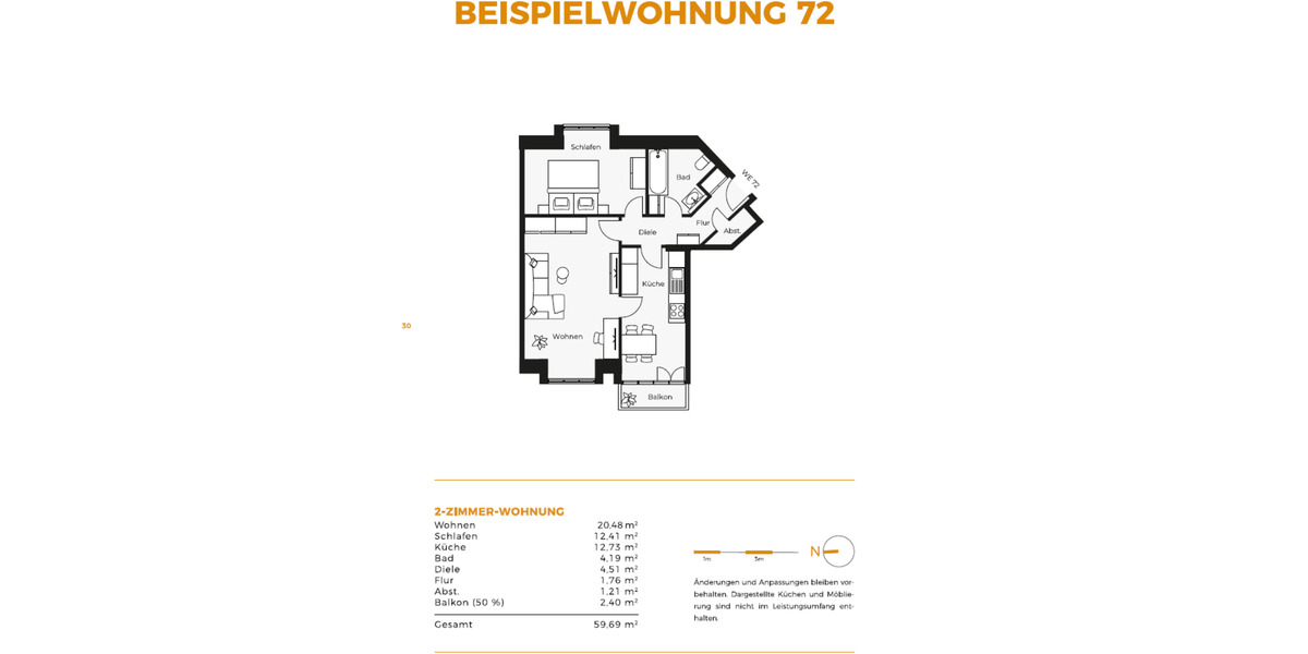 Etagenwohnung Weißenfels - 3 Zimmer, 76 m&sup2;, 148.980&euro; | Angebot:25822485