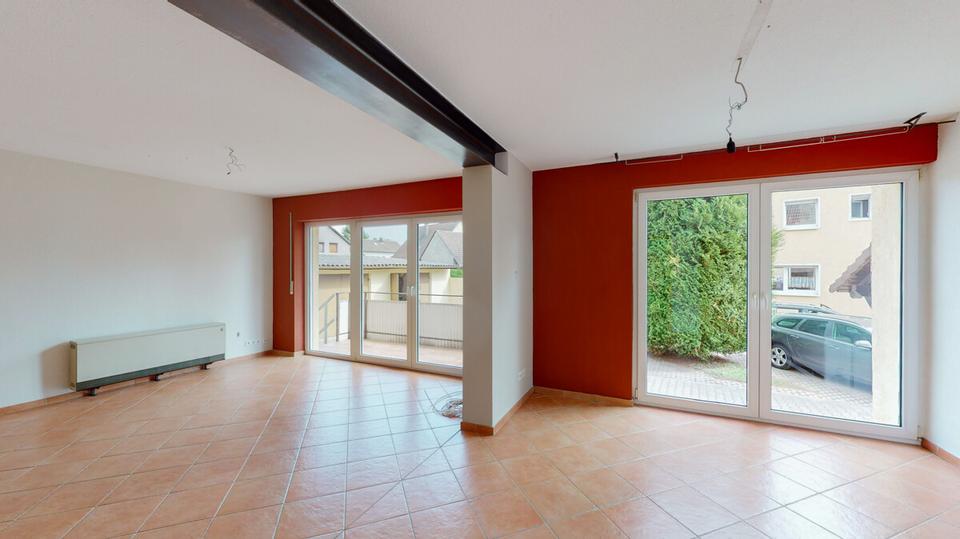 Charmante 3-Zimmer-Hochparterrewohnung mit Balkon, Garage und Gartennutzung in Au am Rhein 3 zimmer