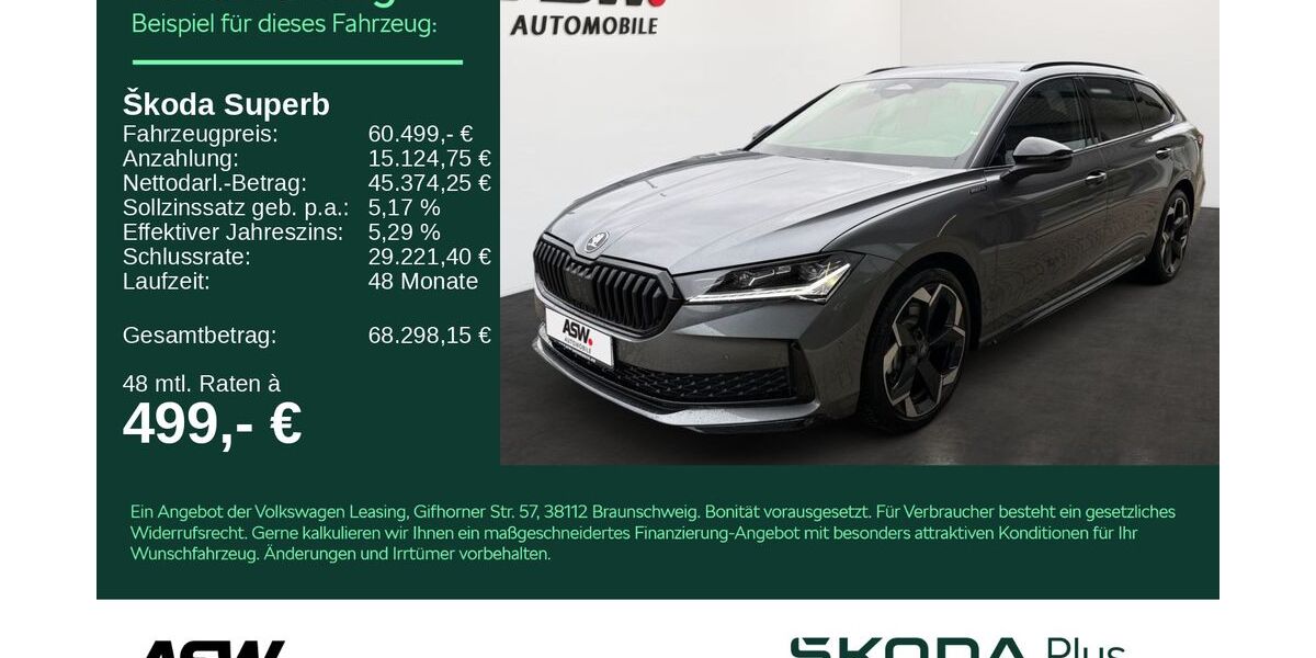Skoda Superb 4.500 km 60.499 &euro; Bad Rappenau 74906