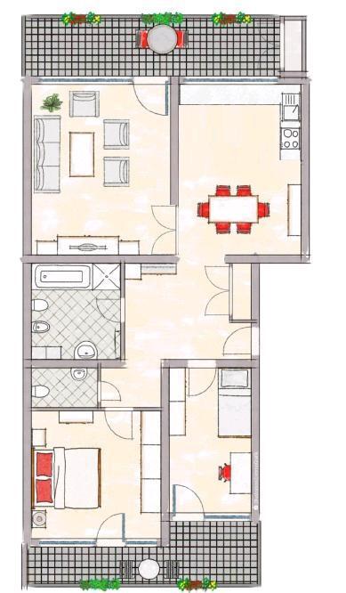 Großzügige 3-4 Zimmer Wohnung in alt Erkrath - umfassend saniert zimmer