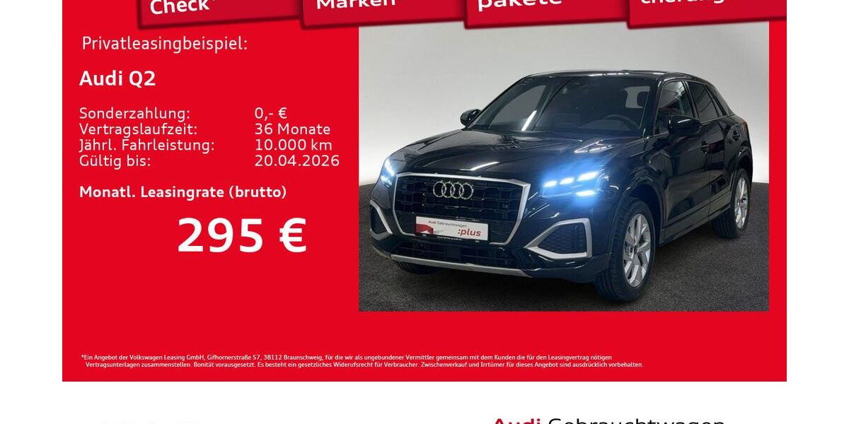 Audi Q2 3.737 km 32.510 &euro; Hamburg 20537