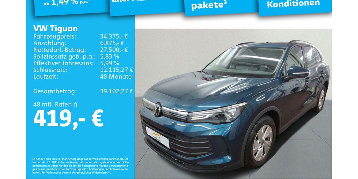 VW Tiguan 10.998 km 34.375 &euro; Berlin 13088