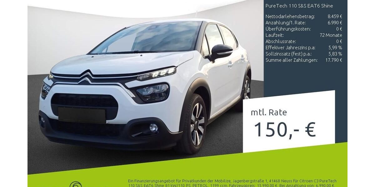 Citroen C3 18.969 km 15.489 &euro; Stuhr 28816