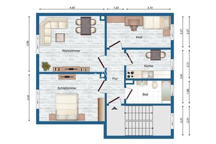 Ziegendorf Helle, freundliche 3 Zimmer Wohnung mit EBK in der Waldsiedlung