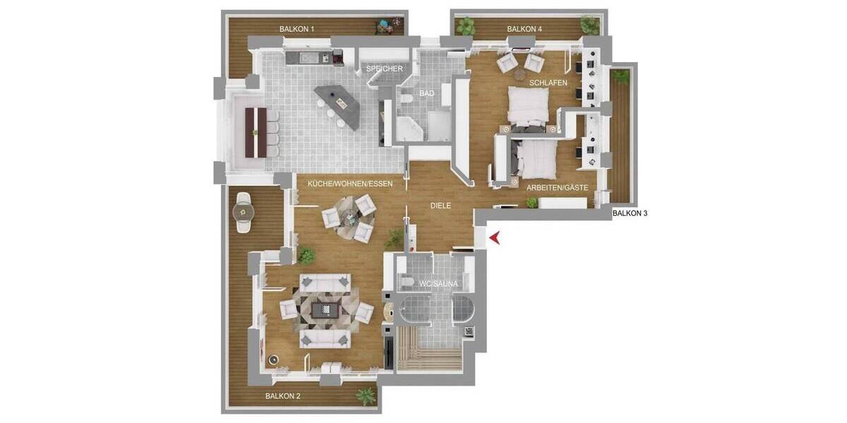 Etagenwohnung Gmund - 3 Zimmer, 200 m&sup2;, 3.200.000&euro; | Angebot:23982368