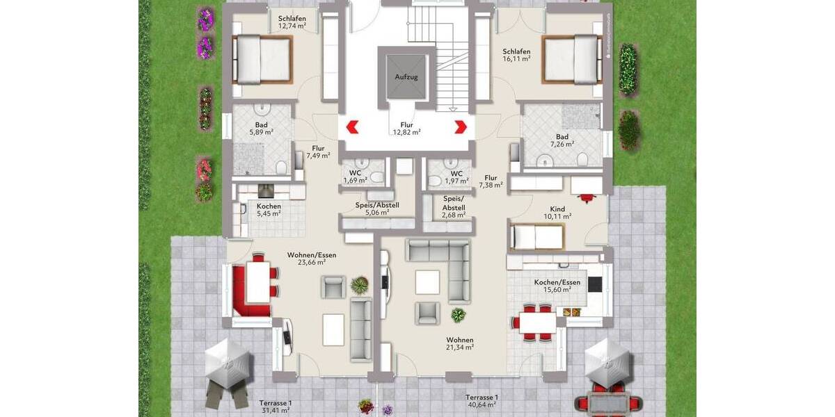 Etagenwohnung Garmisch-Partenkirchen Garmisch - 2 Zimmer, 81 m&sup2;, 1.060.000&euro; | Angebot:26388304