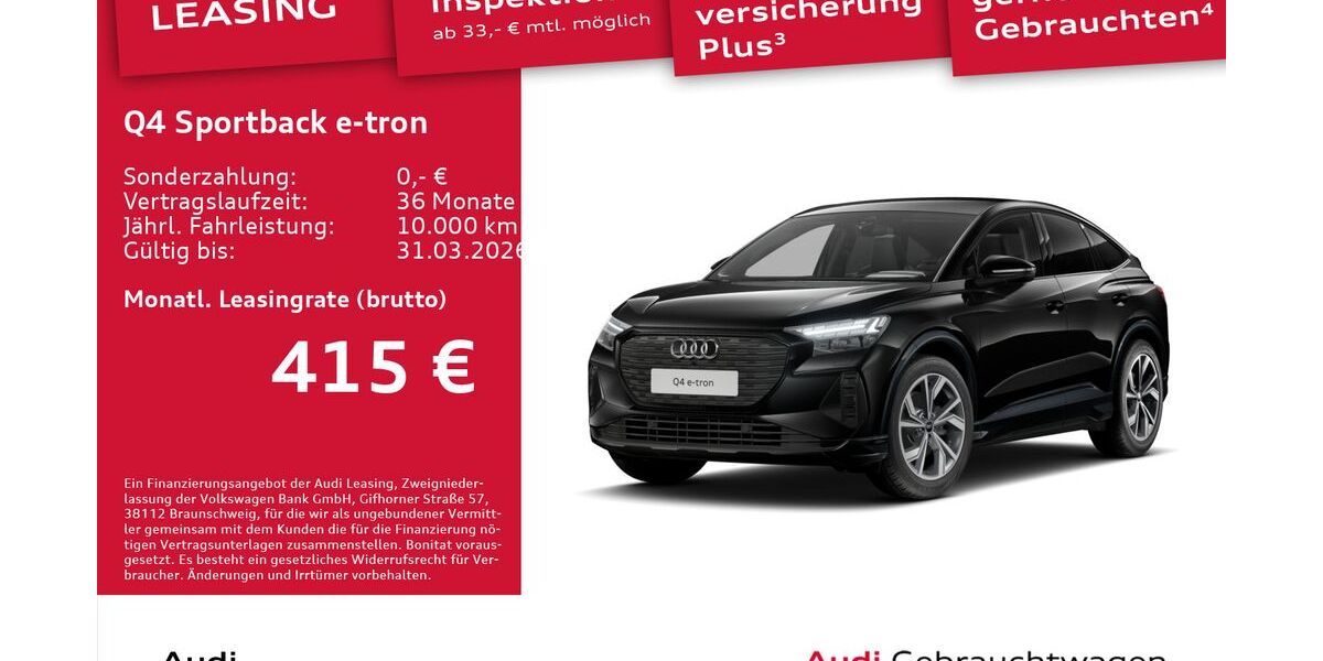 Audi Q4 e-tron 3.909 km 42.990 &euro; Dresden 01067